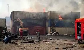 توضیحات کولیوند درباره عملیات اطفای حریق بندر رجایی / ویدئو