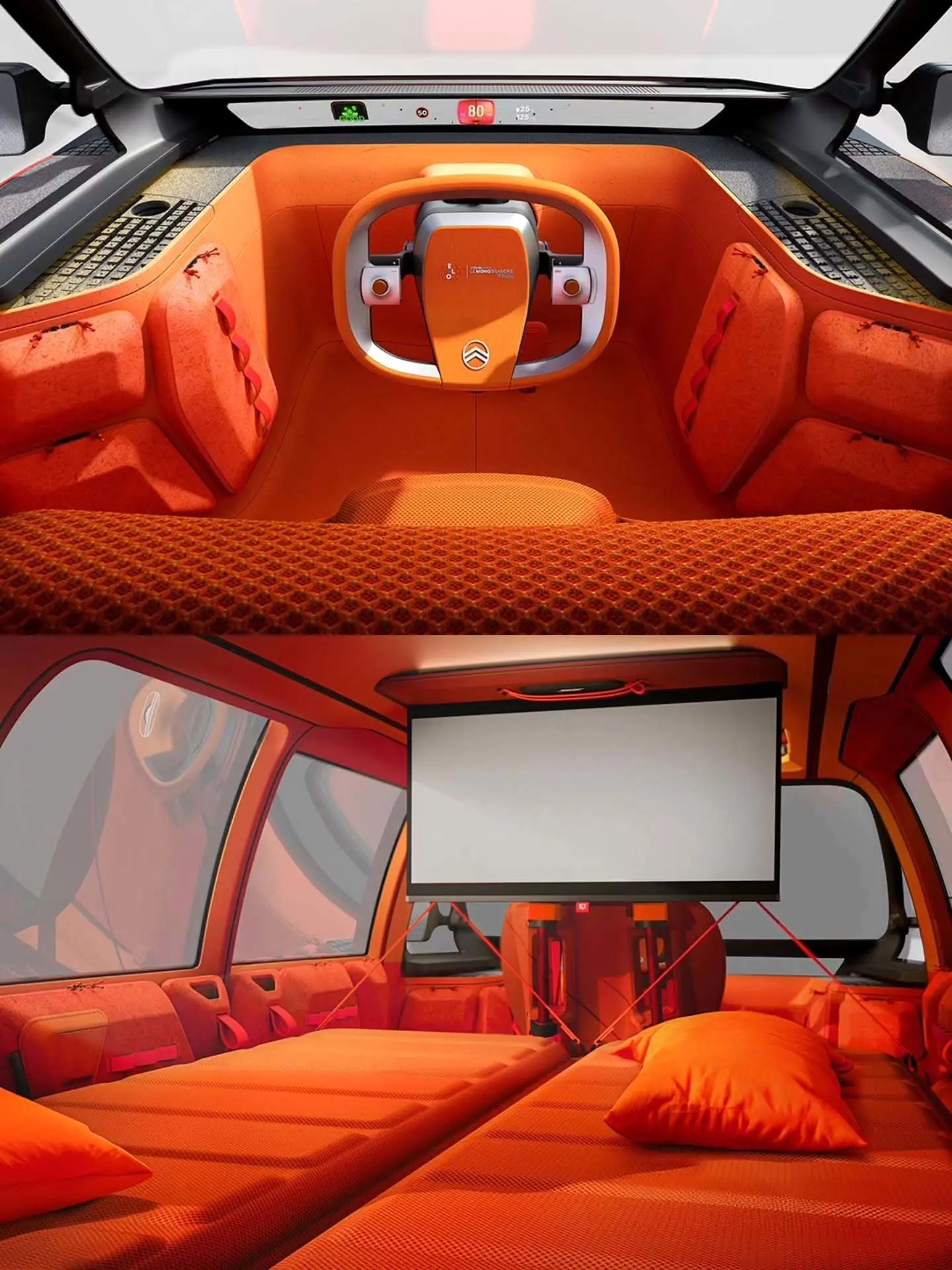 تصاویر رسمی منتشر شده از کانسپت ۲۰۲۵ سیتروئن ELO (Citroen ELO) که یک خودروی کامپکت، همه‌کاره و دارای طراحی نوآورانه با قابلیت تطبیق برای کار، استراحت و بازی است و به عنوان یک مدل «خانه روی چرخ» توسط شرکت سیتروئن معرفی شده است.