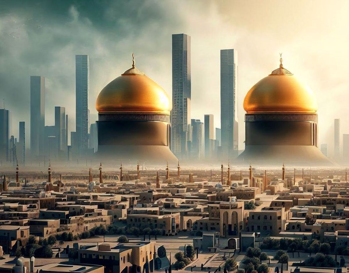 برآورد هوش مصنوعی از شهر «کربلا» در 1000 سال آینده/ عکس