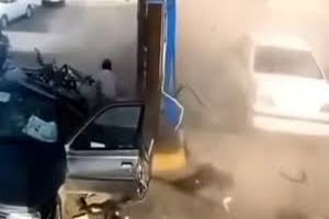 مرگ دلخراش زن در حادثه جایگاه سوخت‌گیری/ ویدئو