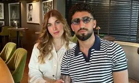 ژست لاتی همسر خارجی الهیار صیادمنش