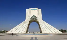 میدان آزادی بعد از باران سیاه امروز