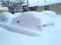 این روستا، زیر برف ناپدید شد/ ویدئو 