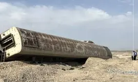 خروج قطار مسافربری تهران ارومیه از ریل در میانه

