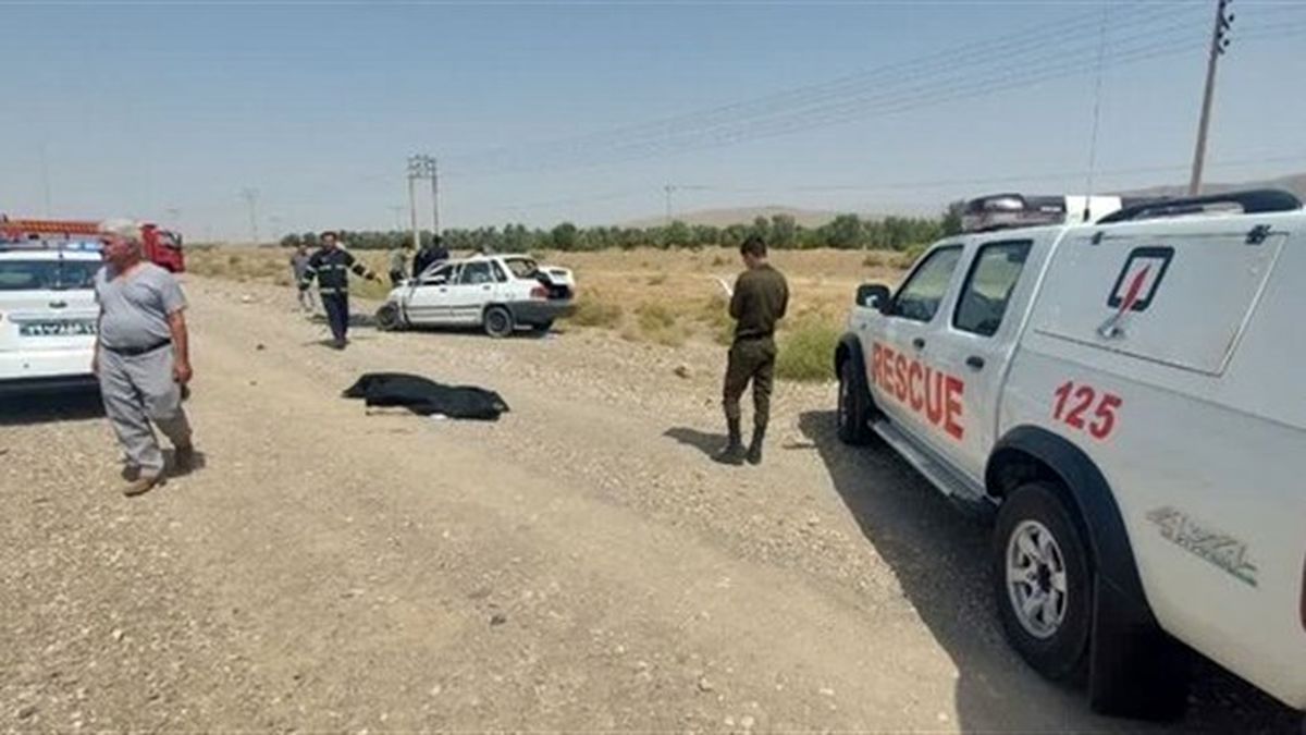 کشته شدن ۳ نفر در تصادف تریلی با روآ در جاده قدیم میانه تبریز