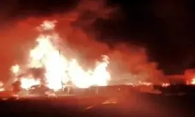 انفجار و آتش‌سوزی در کارگاه شارژ کپسول گاز در شیراز با ۹ مصدوم/ مهار آتش‌سوزی در کارگاه شارژ و فروش گاز مایع