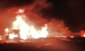انفجار و آتش‌سوزی در کارگاه شارژ کپسول گاز در شیراز با ۹ مصدوم/ مهار آتش‌سوزی در کارگاه شارژ و فروش گاز مایع