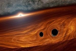 احتمال رصد نور ناشی از برخورد ۲ سیاهچاله برای اولین بار
