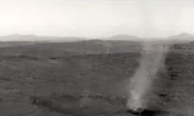 مریخ‌نورد استقامت 2 شیطان غبارآلود را در مریخ شکار کرد!/ ویدئو