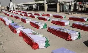 ورود پیکر ۹۸ شهید تازه تفحص شده به کشور

