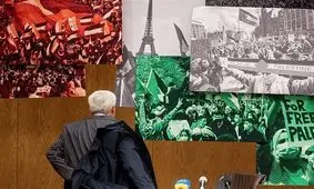 سعید جلیلی برای سخنرانی در دانشگاه با تیبا آمد/ عکس
