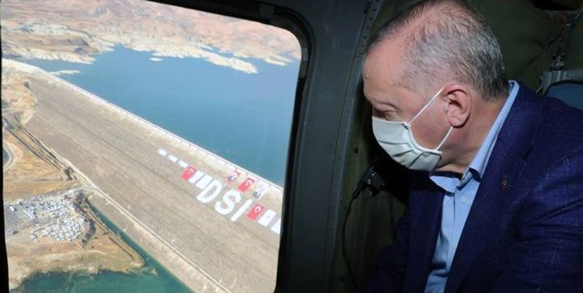  افتتاح سد بر روی رود دجله و تکمیل جنگ آبی ترکیه علیه کشورهای همسایه
