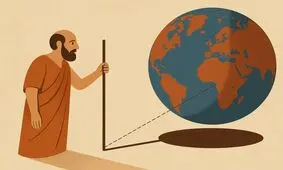 محاسبه دقیق محیط زمین با یک تکه چوب در ۲۴۰۰ سال پیش