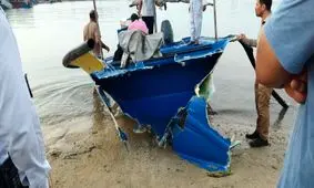 برخورد قایق صیادی با کشتی ناشناس در خلیج فارس