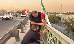 آماده‌سازی خیابان‌ها برای استقبال پیکر رهبر شهید انقلاب توسط مردم عراق/ ویدئو