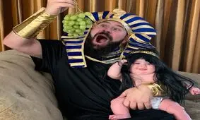 تصاویری جالب از تنها گذاشتن فرزند کنار پدر