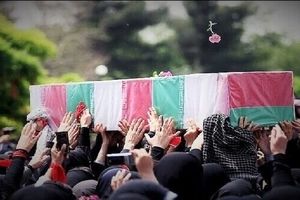 تشییع شهید والی زاده و شهید حکیمی در شهرک شهید محلاتی، مقابل منزل شهید عباسی/ ویدئو