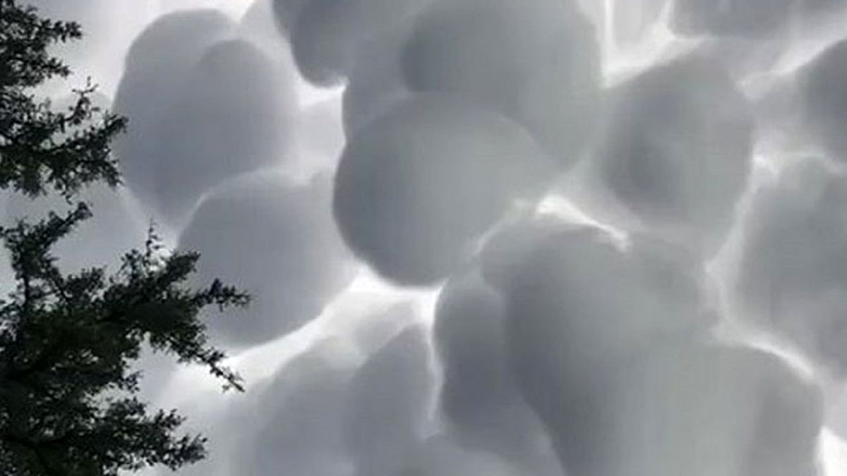 ابرهایی عجیب و دیده نشده در آسمان آرژانتین/ ویدئو