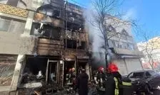 آتش‌سوزی مهیب و گسترده در خیابان امام رضا مشهد/ ویدئو