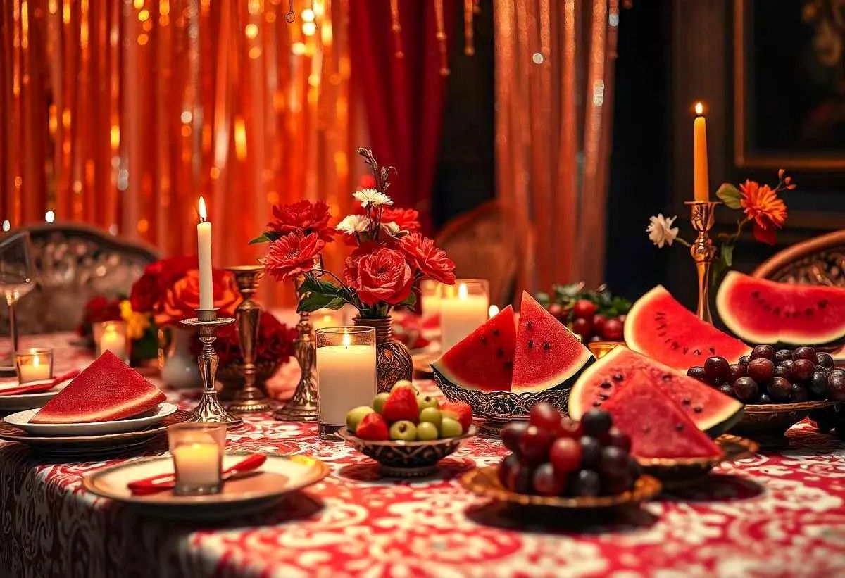 یک سفره شب یلدا چقدر آب میخورد؟