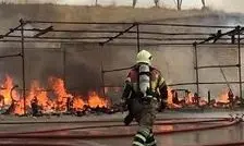 آتش سوزی در واحد الفین پتروشیمی بندر امام