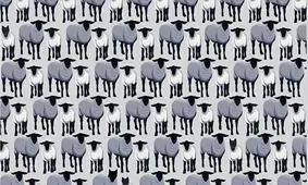 تست بینایی/ گرگ‌هایی که خودشان را به شکل گوسفند درآورده‌اند را در 10 ثانیه پیدا کنید 