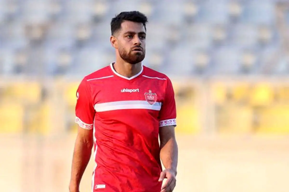 خداحافظی پورعلی گنجی از هواداران پرسپولیس/ عکس