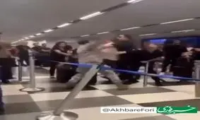 هرج و مرج در فرودگاه بیروت و مردم در حال فرار/ ویدئو
