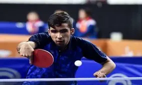 طلای جهان بر گردن پینگ‌‌پنگ‌‌باز جوان ایران