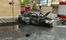 انفجار خودرو در محله قلهک تهران/ ویدئو