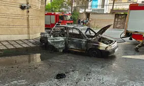 انفجار خودرو در محله قلهک تهران/ ویدئو