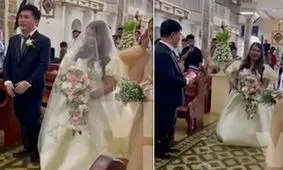 عروس خانم در سیل آمد!/ ویدئو

