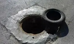 معضل سرقت منهول های فاضلاب در بندر، اما خمینی (ره)