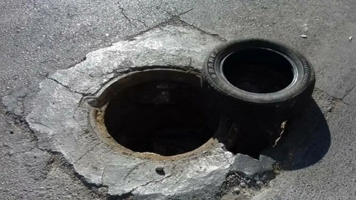معضل سرقت منهول های فاضلاب در بندر، اما خمینی (ره)