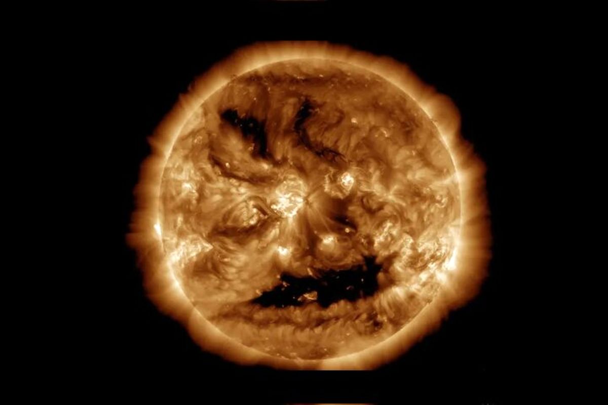 خورشید با لبخندی ترسناک به استقبال هالووین رفت!