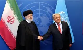 دیدار رئیسی با دبیرکل سازمان ملل و امضای دفتر یادبود


