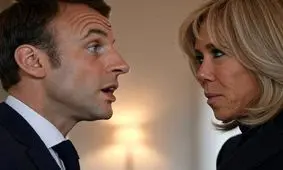 اولین واکنش مکرون به مشتی که از همسرش خورد