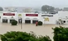 سیل در کشورهای حاشیه خلیج فارس/ ویدئو