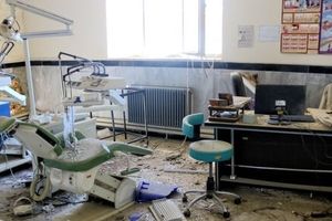 تخریب کامل مرکز جامع سلامت دینور کرمانشاه در تعرض اسرائیل

