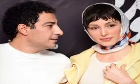 ژست‌های عاشقانه‌ فرشته حسینی و نوید محمدزاده مقابل عکاسان/ ویدئو