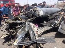 حادثه مرگبار پژو ۴۰۵ در محور سیرجان با ۱۲ سرنشین/ ۶ نفر از سرنشینان فوت شدند/ ویدئو