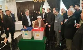 نحوه رای دادن جنتی سوژه شد/ ویدئو