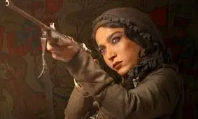 چهره بدون گریم الهام نامی بازیگر نقش سیمین سریال شکارگاه