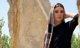 تصویری از متین ستوده در لباس زنان چینی 