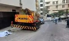 جرثقیل ۲۵ تنی راننده‌اش را زیر گرفت