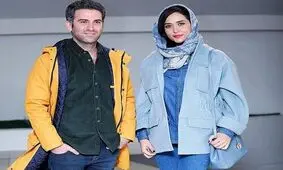 وقتی پری‌ناز ایزدیار و هوتن شکیبا، نمی‌توانند جلوی خنده‌شان را مقابل عکاسان بگیرند/ عکس