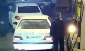 واکنش پلیس به فیلم سرقت پژوپارس در پمپ بنزین/ ویدئو