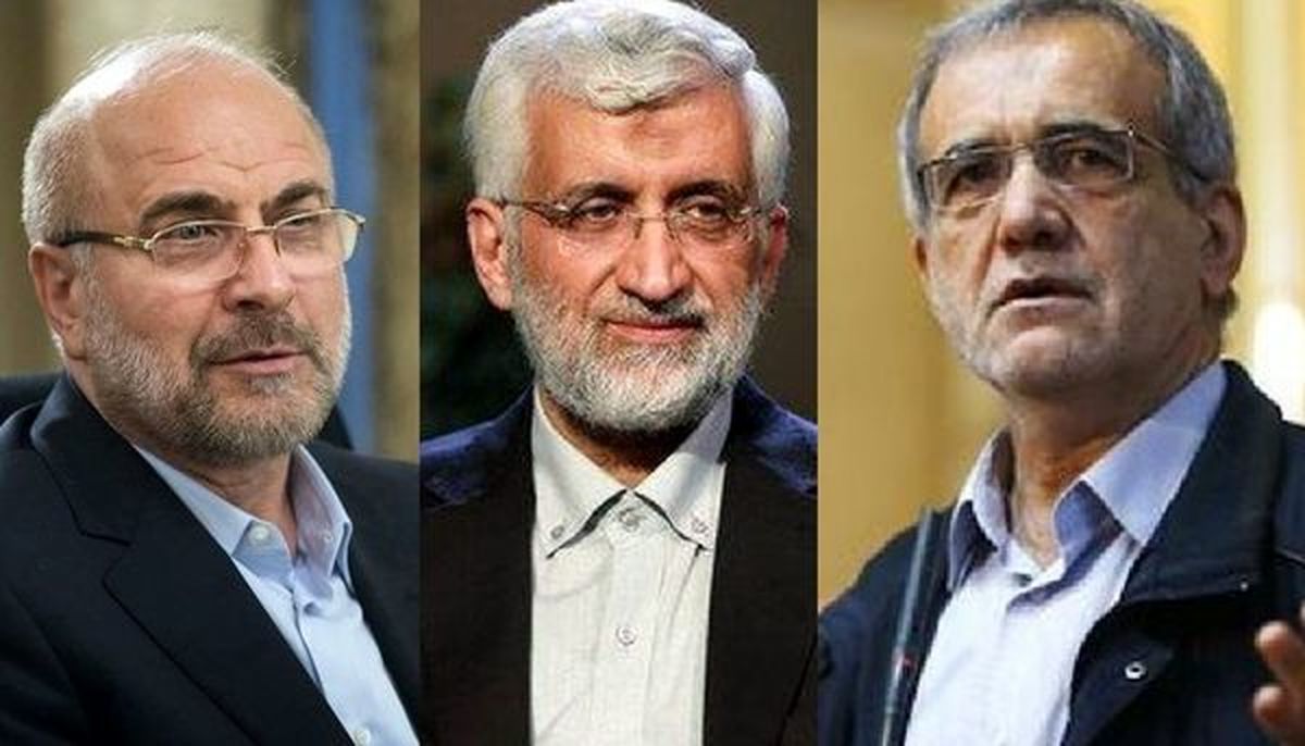 پزشکیان و جلیلی، در صدر اجتماعات پرشور حامیان؛ قالیباف جا ماند

