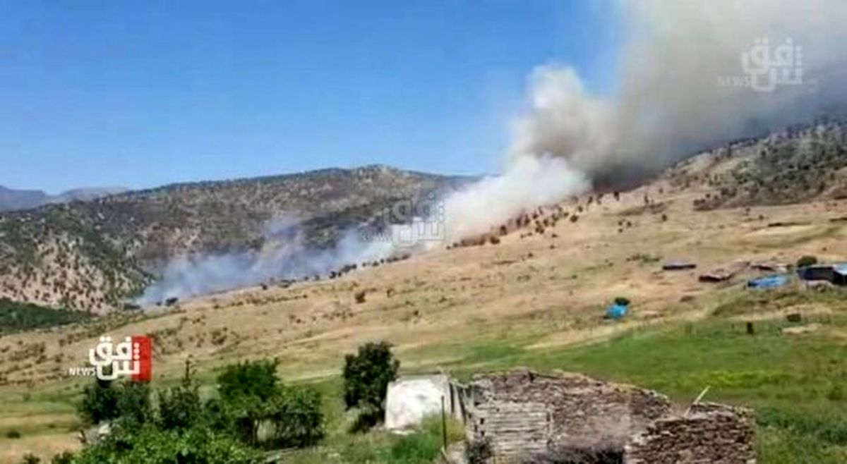بمباران دهوک عراق توسط ترکیه