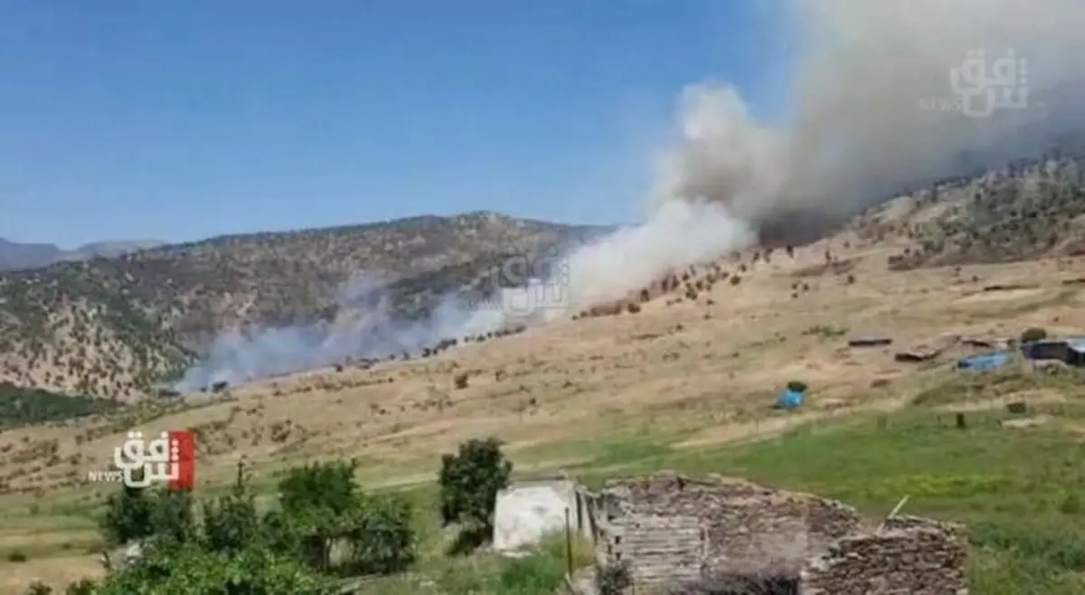 بمباران دهوک عراق توسط ترکیه